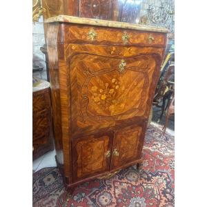 Louis XV Period Secretary - 18th - Stamped L.boudin