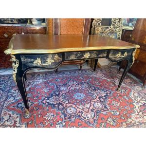 Louis XV Style Flat Desk In Chinese Lacquer By Perret & Vibert