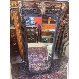 Wrought Iron And Brass Art Deco Mirror 1930