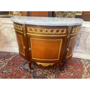 Louis XVI Style Half-moon Commode