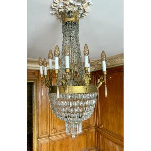 Empire Style Basket-shaped Chandelier