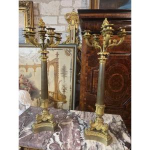 Pair Of Restoration Candelabra