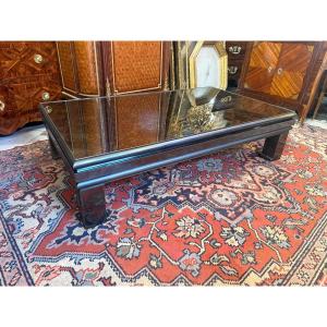 1970s Black Metal Coffee Table