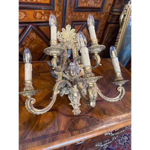Gilded Bronze Sconce In The Louis XVI Style