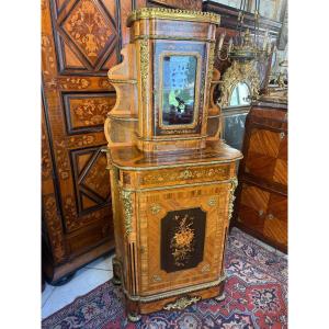  Napoleon III Period Marquetry Sideboard Forming A Display Case