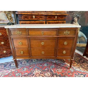 Louis XVI Style Mahogany Chest Of Drawers