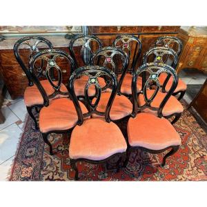 Set Of Eight Napoleon III Chairs
