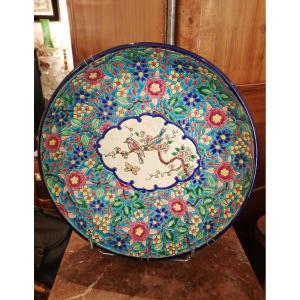 Earthenware Cup, Longwy Enamels, 19th Century