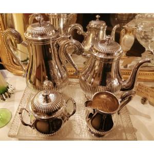 Coffee And Tea Service, Christofle Silver-plated Metal