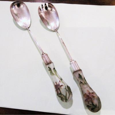 Salad Cutlery From The Art Nouveau Period
