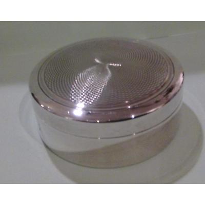 Boite ronde métal argenté Puiforcat