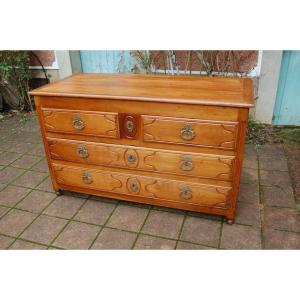 Louis XVI Period Commode In Cherry Wood From The 18th Century