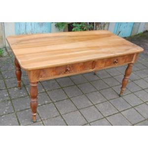 Louis Philippe Period Desk In Walnut From The 19th Century