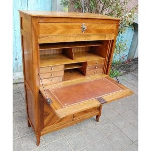 Louis XV Period Walnut Secretary From The 18th Century