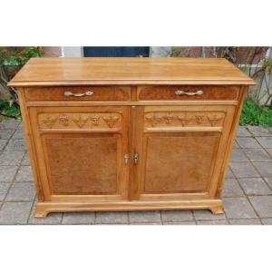 Art Nouveau Walnut Sideboard From The 1900s