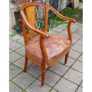 Napoleon III Mahogany Office Chair