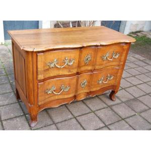 Louis XV Period Walnut Commode From The 18th Century