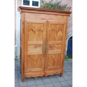 Louis Philippe Style Cherrywood Wardrobe From The 19th Century