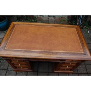 Napoleon III Period Walnut Desk Late 19th Century