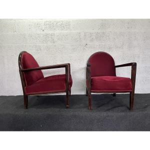 Pair Of Art Deco Armchairs