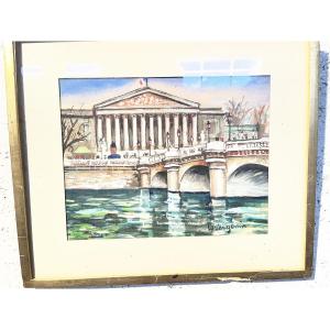 Gouache By Lucien Genin