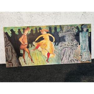 Painting Of A Cabaret Dancer, 20th Century