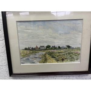 Watercolor Landscape, 20th Century