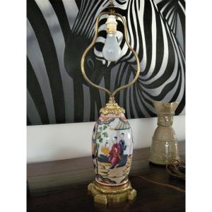 Bayeux Porcelain Lamp Period Langlois Nineteenth