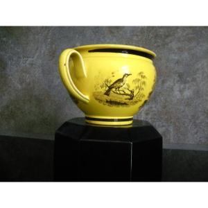 Fine Yellow Earthenware Chocolate Cup, 19th Century Decor