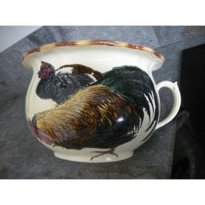 Chamber Pot, Fine Earthenware, "egyptian" Service By Creil Montereau
