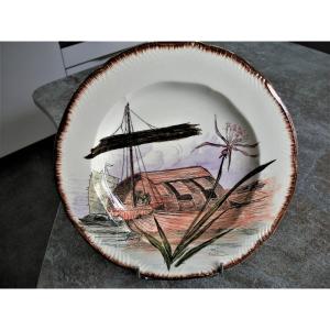 1889 Exhibition Plate From The Rare Service Of Ludovic Napoleon Lepic