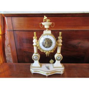 Louis XVI Period Clock, Skeleton Movement With Day Calendar