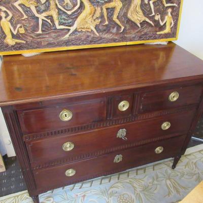 Louis XVI Mahogany Commode