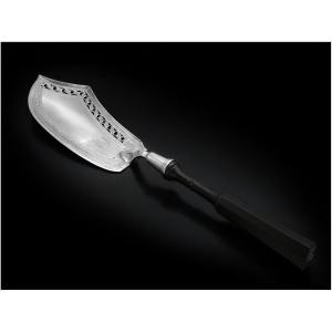 Solid Silver Fish Scoop, Pierced, Early 19th Century