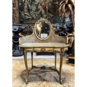 Louis XV Style Cannage Dressing Table, Napoleon III Period