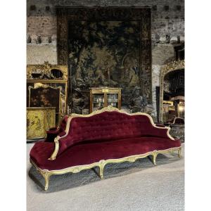 Gilded Wooden Castle Terminal From The Napoleon III Period 