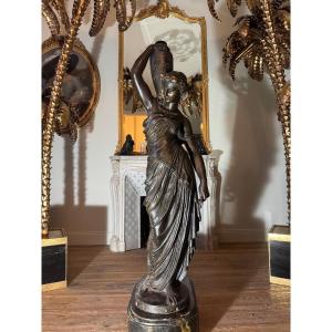 Cast Iron Statue From Val d'Osne, "the Water Carrier" 