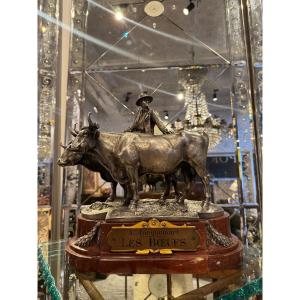 Christofle Agricultural Trophy After Jacquemart André, 19th Century 