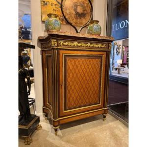 Marquetry Side Table Attributed To Guillaume Grohe