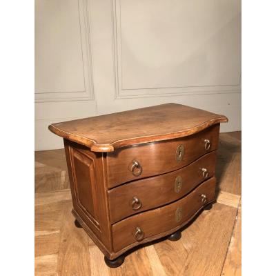 Chest Of Drawers In Massive Mahogany Louis XIV