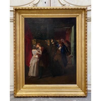 Gaston Mélingue (1840-1914) Oil On Canvas From The XIXth Century