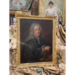18th Century Portrait Of A Lawyer, Original Frame