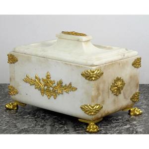  Viscera Or Food Chest In Marble And Gilt Bronze - Napoleon III Period
