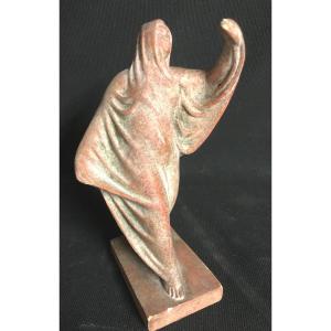 Alfonse Gentil And François Bourdet Nineteenth-twentieth Vestal Draped Woman