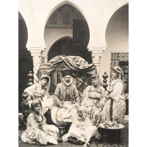 Pierre Loti In Taste Orientalist Feast Rochefort Vintage Print By Charles Louis Crave 1882-1951