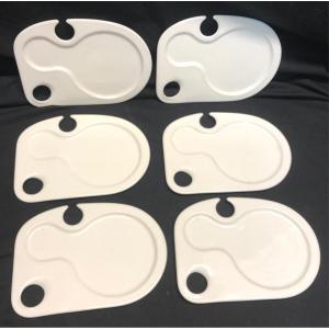 6 Paul Bocuse Villeroy And Boch Cocktail Plates (33 Available In Total)