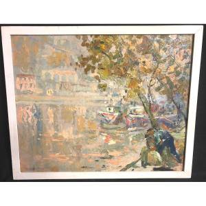 Paulette Genet 1892-1983 Oil Lyon La Saone /5