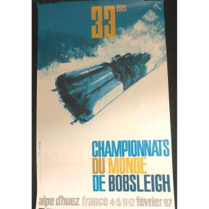 Bobsleigh 1967 Alpe d'Huez France