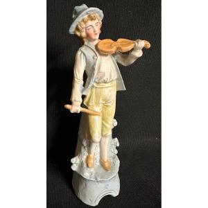 Young Violinist Biscuit Late 19th Century Violin Music /2