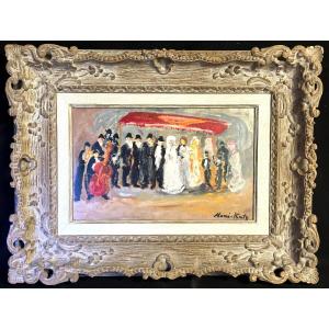 Mané-katz The Jewish Marriage Oil In Very Good Condition Judaica Mane Katz